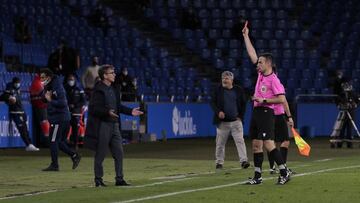 13/12/20 PAERTIDO DE SEGUNDA DIVISION B  GRUPA A JORNADA 8 DEPORTIVO DE LA CORU&Ntilde;A  -  CELTA DE VIGO B FILIAL  FERNANDO VAZQUEZ EXPULSION TARJETA ROJA