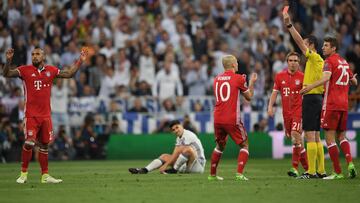 Vidal fue el villano de la polémica derrota de Bayern