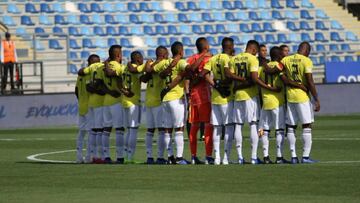 Equipo de Colombia Sub-20 durante el Sudamericano en Chile 2019