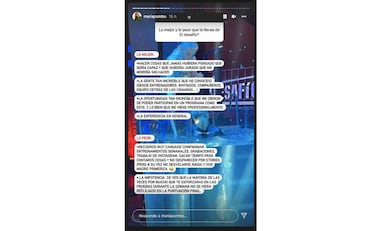 Lo mejor y lo peor de El Desafo para Mara Pombo