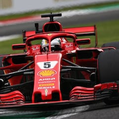 Vettel da primero a Hamilton en la batalla de Monza