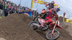 Jorge Prado, con la GasGas en el MXGP de Trentino.