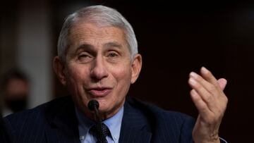 FILE PHOTO: Anthony Fauci, MD, Director, National Institute of Allergy and Infectious Diseases, National Institutes of Health, testifies during a U.S. Senate Senate Health, Education, Labor, and Pensions Committee Hearing to examine COVID-19. Washington, 