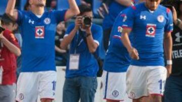 Christian Chaco Giménez festejando una anotación.