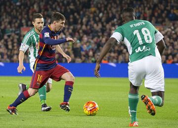 On the 30th of December 2015 against Betis, Messi played his 500th game
