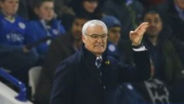 Claudio Ranieri durante el partido ante el Newcastle.