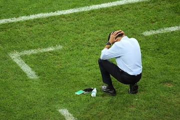 Juan Carlos Osorio, durante la derrota de México ante Alemania.