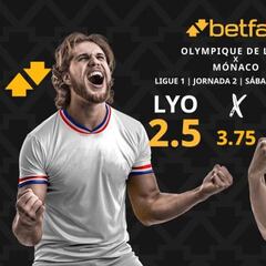 Olympique de Lyon vs. Mónaco: horario, dónde ver, pronósticos y estadísticas