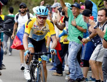 Miguel Ángel López se llevó el título y Nairo Quintana la última jornada. Los ciclistas colombianos entregaron un lindo espectáculo en el alto de Las Palmas.