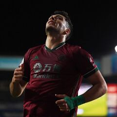 Sin Raúl Jiménez, los Wolves han ido a la baja