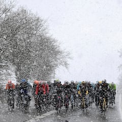 La primera etapa de O Gran Camiño se cancela por una intensa nevada