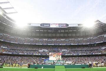 Cristiano Ronaldo en el estadio Santiago Bernabéu.