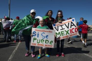 Así vivieron los aficionados mexicanos el encuentro amistoso entre México y Nueva Zelanda celebrado en Nashville, Tennessee.