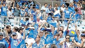 <B>NO FALLARÁ</B>. La afición del Getafe lleva esperando toda la semana a que llegue el partido.
