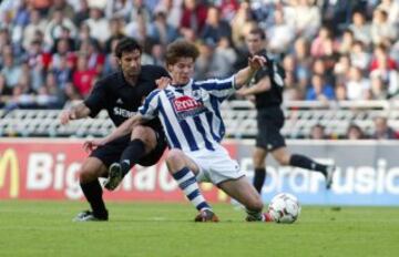 Xabi Alonso explotó como futbolista en la temporada 2002/03 coincidiendo con el mejor momento de la Real Sociedad desde que ganara la Liga en la 1981/82. Esa temporada la Real quedó segunda por detrás del Real Madrid logrando clasificarse para la Champion