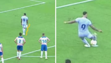 La t¨¦cnica de Memphis Depay en su primer penalti: tiene miga y traer¨¢ debate a Can Bar?a