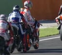 Márquez y el toque de Lorenzo: "Ha sido para poner presión"