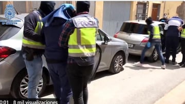 Foto de archivo de la Policía Nacional de la detención de un yihadista en Almería.