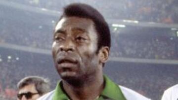 Pel&eacute;, con la camiseta del NY Cosmos.