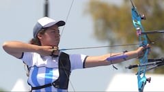 Agustina Giannasio, medalla de plata en tiro con arco mixto