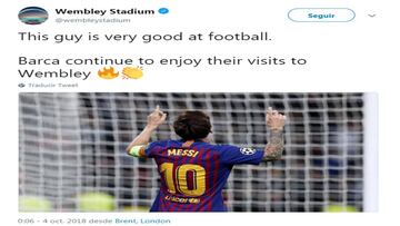 El estadio de Wembley se rinde a Leo Messi y al Barcelona