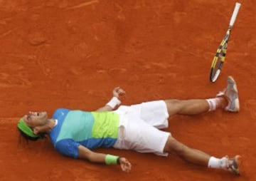 Rafa Nadal en Roland Garros de 2010, ganó a Robin Soderling por 4-6, 2-6 y 4-6.