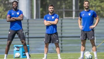 Williams, Unai López y yeray, en la sesión de hoy