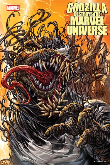 Godzilla becomes Venom’s latest host in Marvel’s epic crossover