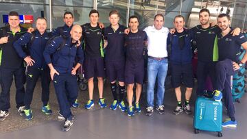 El Movistar ya est¨¢ en Australia para el estreno del World Tour