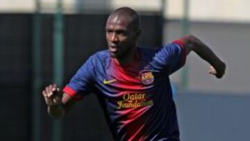 UN GRAN DÍA. Tras recibir el alta el pasado 21 de febrero, Abidal disputó su primer partido.