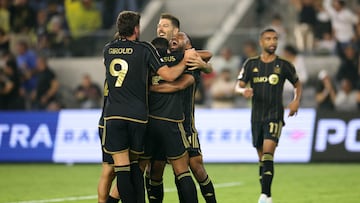 Igor Jesus celebra el gol de LAFC que supuso el empate 1-1 contra Am¨¦rica en el repechaje por el Mundial de Clubes de la FIFA.