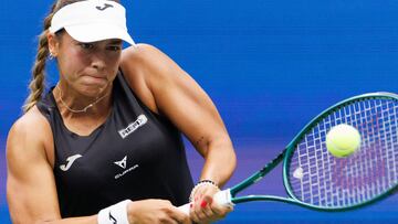 Jessica Bouzas, contra Jessica Pegula en el US Open.