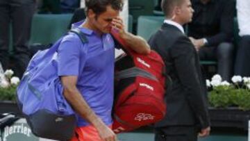 Federer, tras ser eliminado por Wawrinka.
