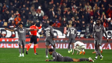 Los jugadores del Real Madrid.