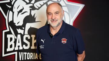 El ex jugador y actual entrenador del Baskonia Pablo Laso, durante una entrevista.