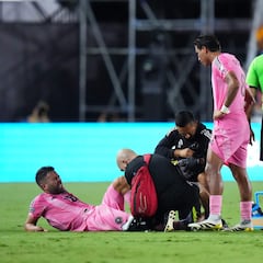 Jordi Alba sale lesionado en el Inter Miami - Tigres