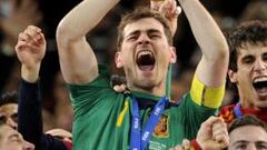 Iker Casillas ya ha levantado siete trofeos desde el año 2008