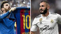 Un dato goleador de Benzema supera a Messi en el clásico