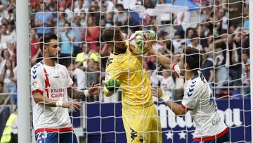 Gol de penalti durante el Rayo Majadahonda - Extremadura.