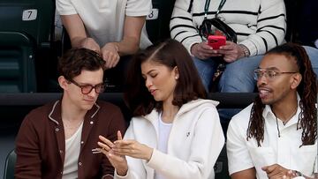 The “Dune” actors and Hollywood couple were spotted in Indian Wells, California for the BNP Paribas Open final singing along to Whitney Houston.