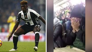 Moise Kean: Brother's emotion at 16-year-old's Juventus debut