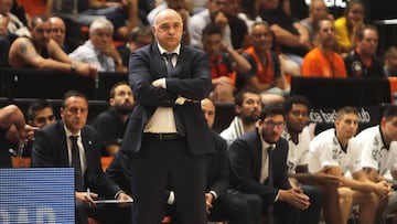 Laso, durante el partido