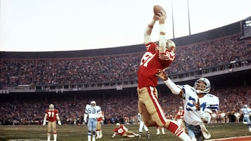 Con menos de un minuto en el reloj, Joe Montana condujo una ofensiva de 83 yardas que terminó en las diagonales con un pase de touchdown a Dwight Clark.