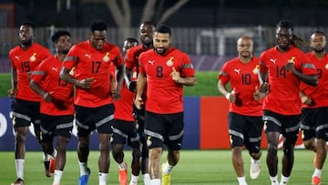 Alineaci¨®n posible de Ghana y Uruguay hoy en el Mundial