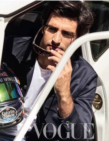 Portada de la revista Vogue con Carlos Sainz Jr.