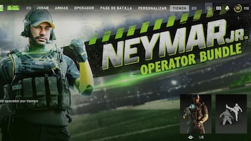 Neymar Jr llega a CoD Warzone 2.0 y Modern Warfare 2: precio, contenido…