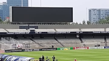 El escudo de Pumas desaparece del Estadio Olímpico Universitario