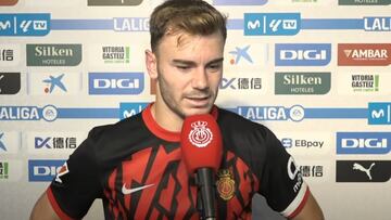 El mallorquinista Toni Lato tras el partido Alavés-Mallorca jugado en Mendizorroza con derrota mallorquinista por 1-0.