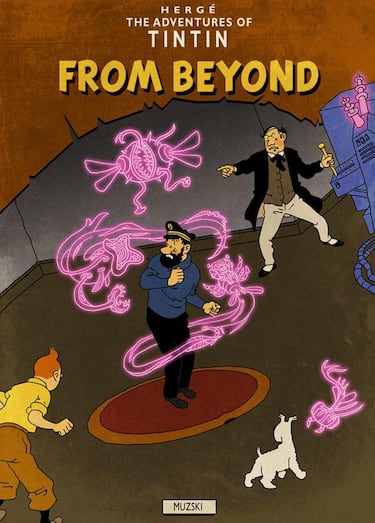 Portadas de Tintín al estilo H.P. Lovecraft