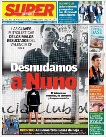 Portadas de la prensa mundial